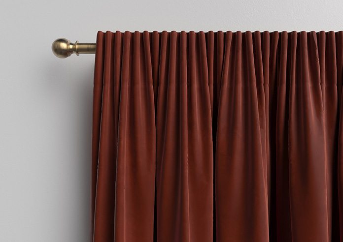 Ultra Luxe Velvet, Burnt Brick - Made to Measure Curtains - Image 10